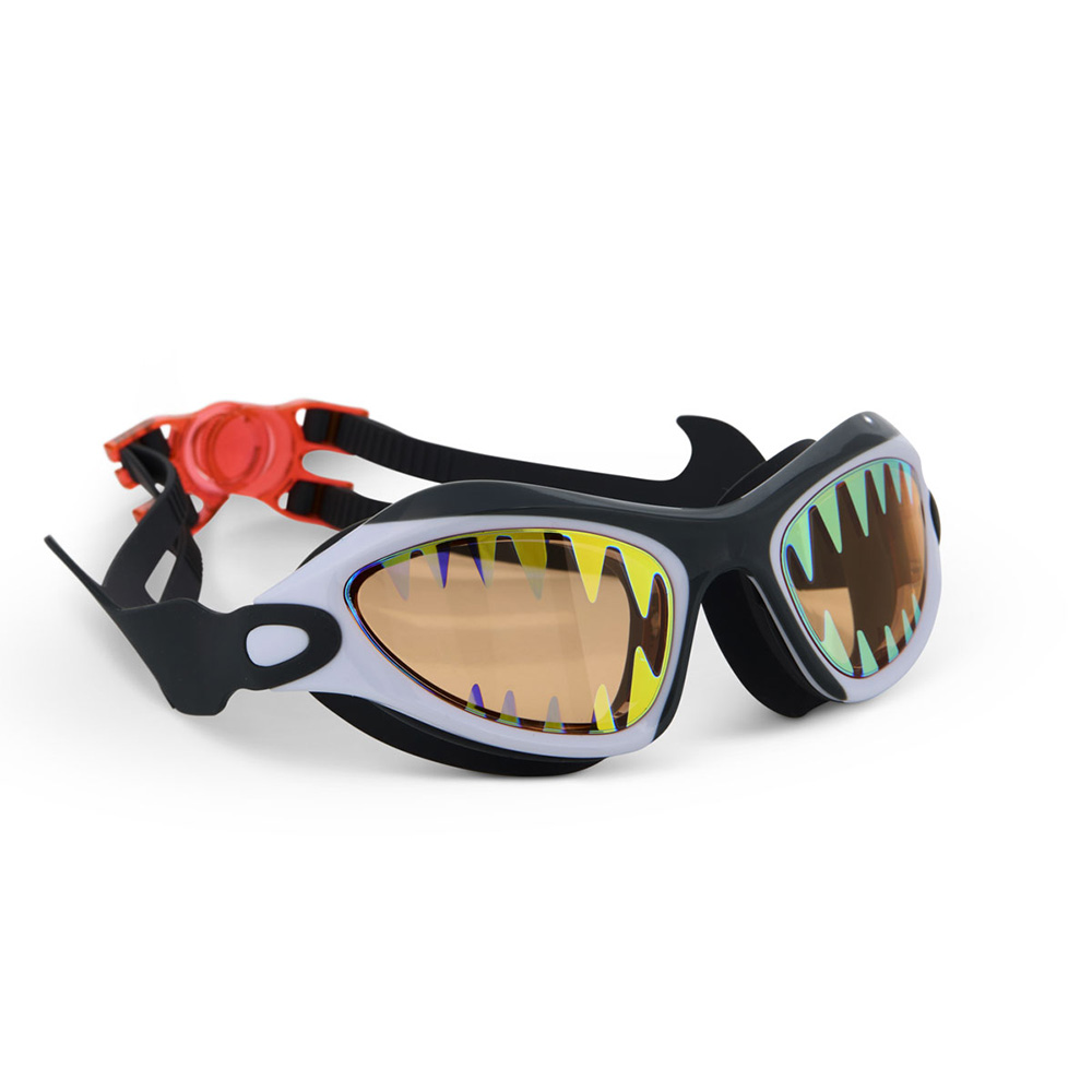 Bling2o - Boy's Great Bite White Megamouth Swim Goggles - Black