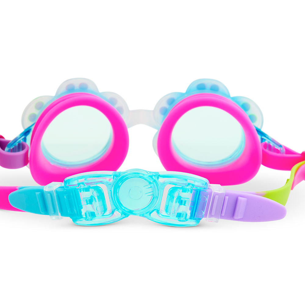 Bling2o - Girl's Blossom Blue Petals Swim Goggles - Multicolor