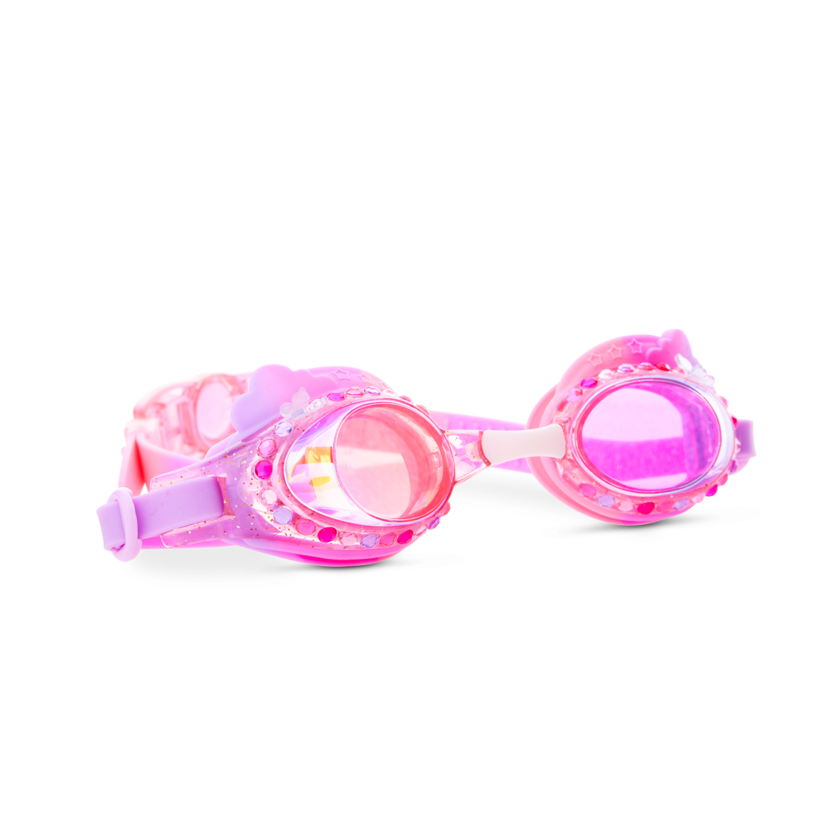 Bling2o - Floating Girls Swim Goggles - Fuschia Rainbow