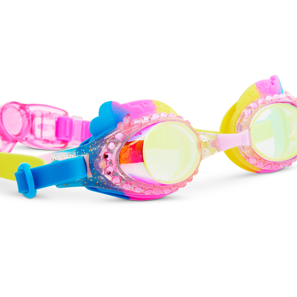 Bling2o - Girl's Colorful Clouds Rainbow Swim Goggles - Multicolor