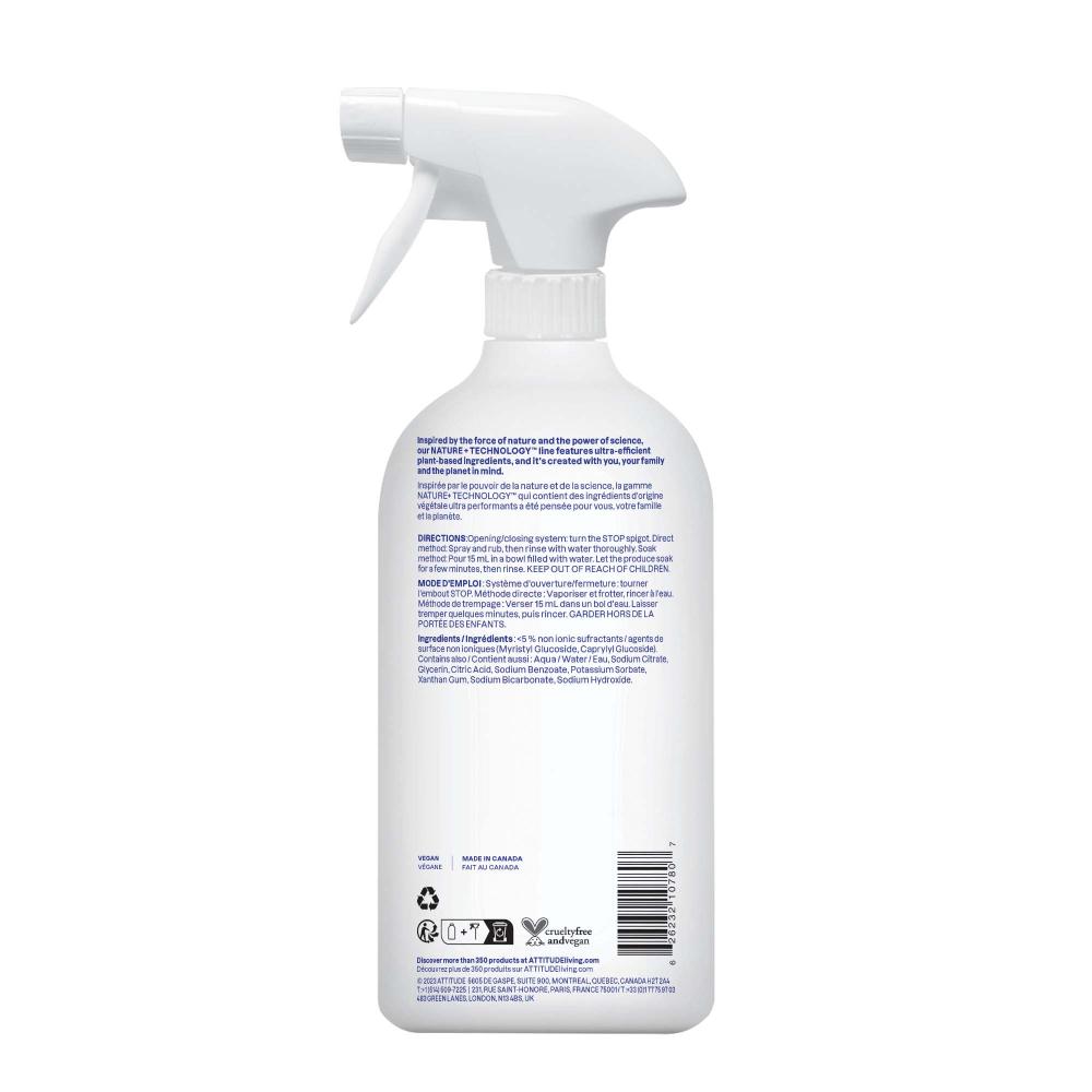 Attitude - Fragrance Free Fruit And Vegetable Wash - 800 ml