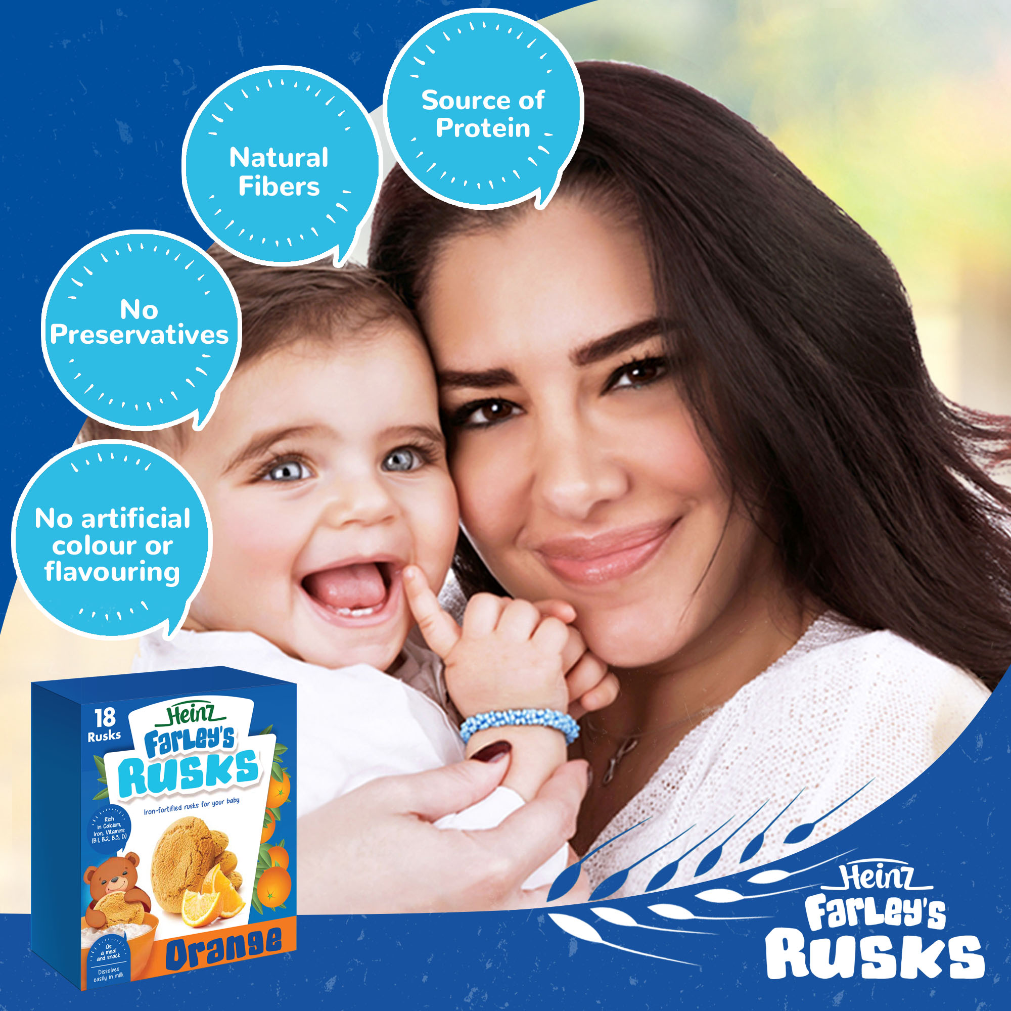 Buy Heinz - Farley's Rusk Orange 300g in Qatar | Mumzworld