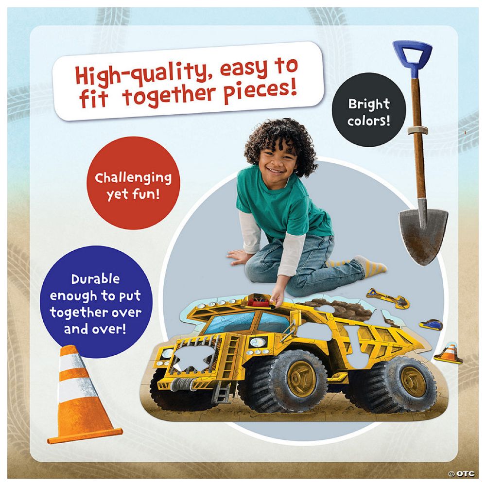 Peaceable Kingdom - Floor Puzzle - Dump Truck