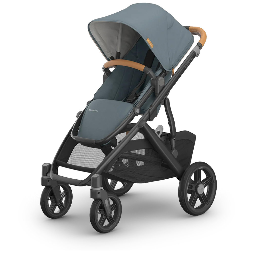 UPPAbaby - Vista V3 Stroller, Single to Double Pushchair - Stone Blue