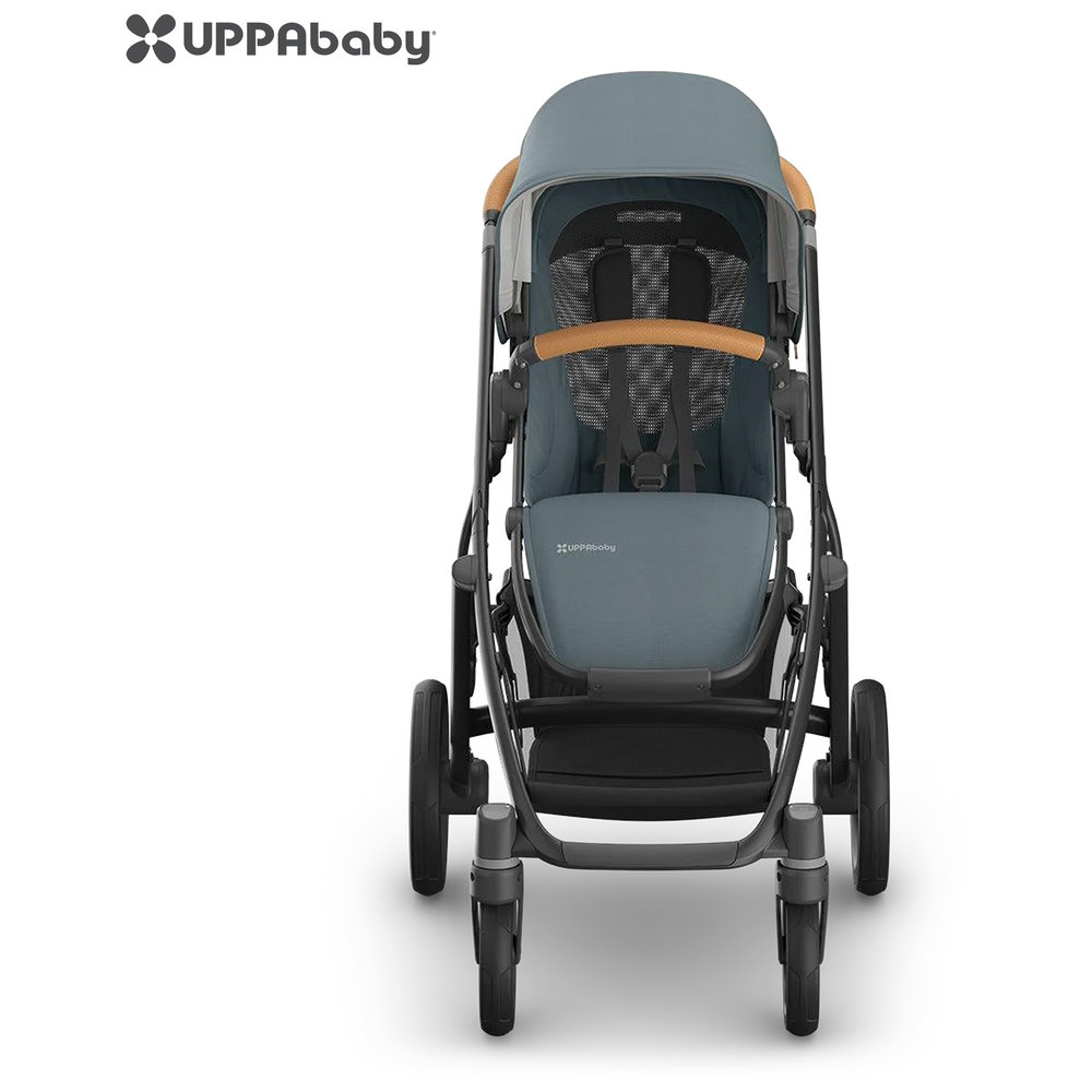 UPPAbaby - Vista V3 Stroller, Single to Double Pushchair - Stone Blue