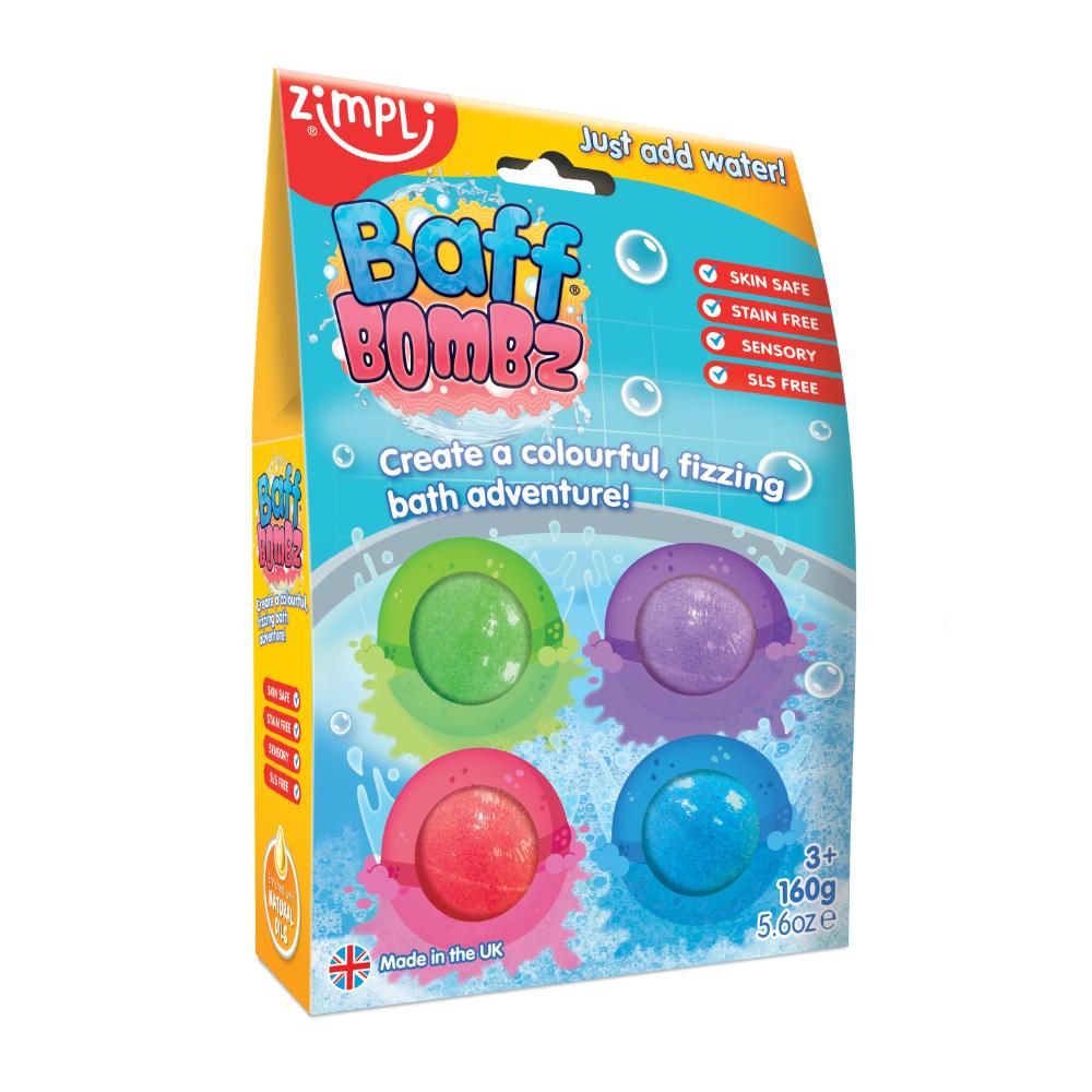 Zimpli Kids - Pack of 4 Baff Bombz 35g