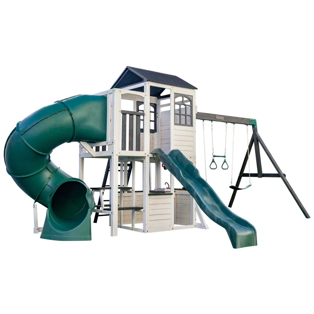 Kidkraft - Wrangler Way Swing Set - White