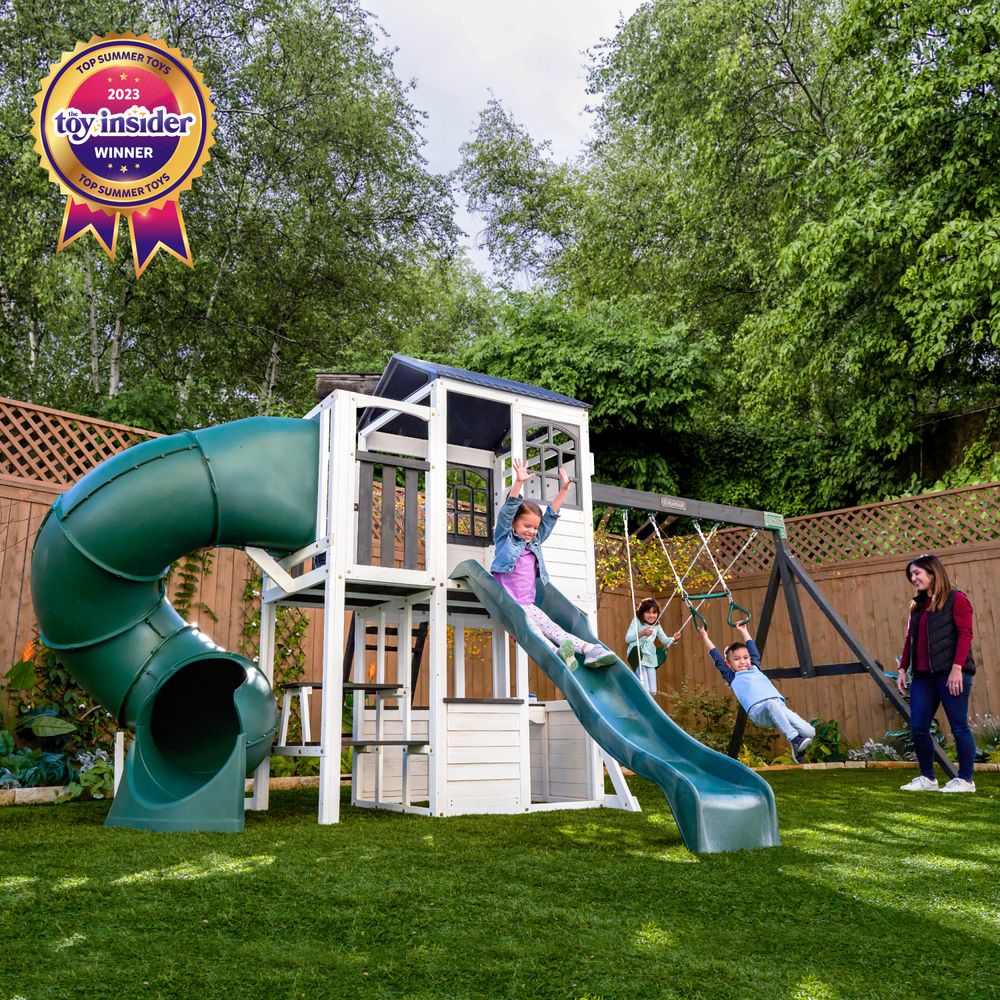 Kidkraft - Wrangler Way Swing Set - White