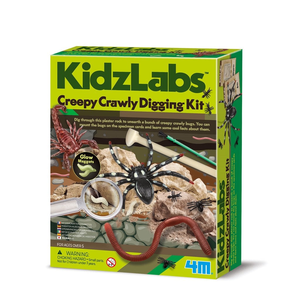 4M - KidzLabs Creepy Crawly Digging Kit - Multicolor