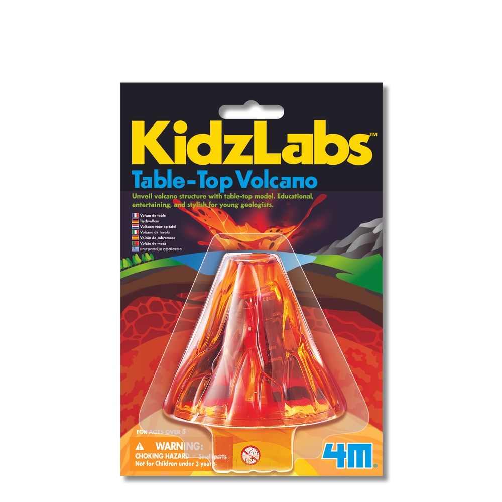 4M - KidzLabs Table-Top Volcano Eruption Science Kit - Multicolor