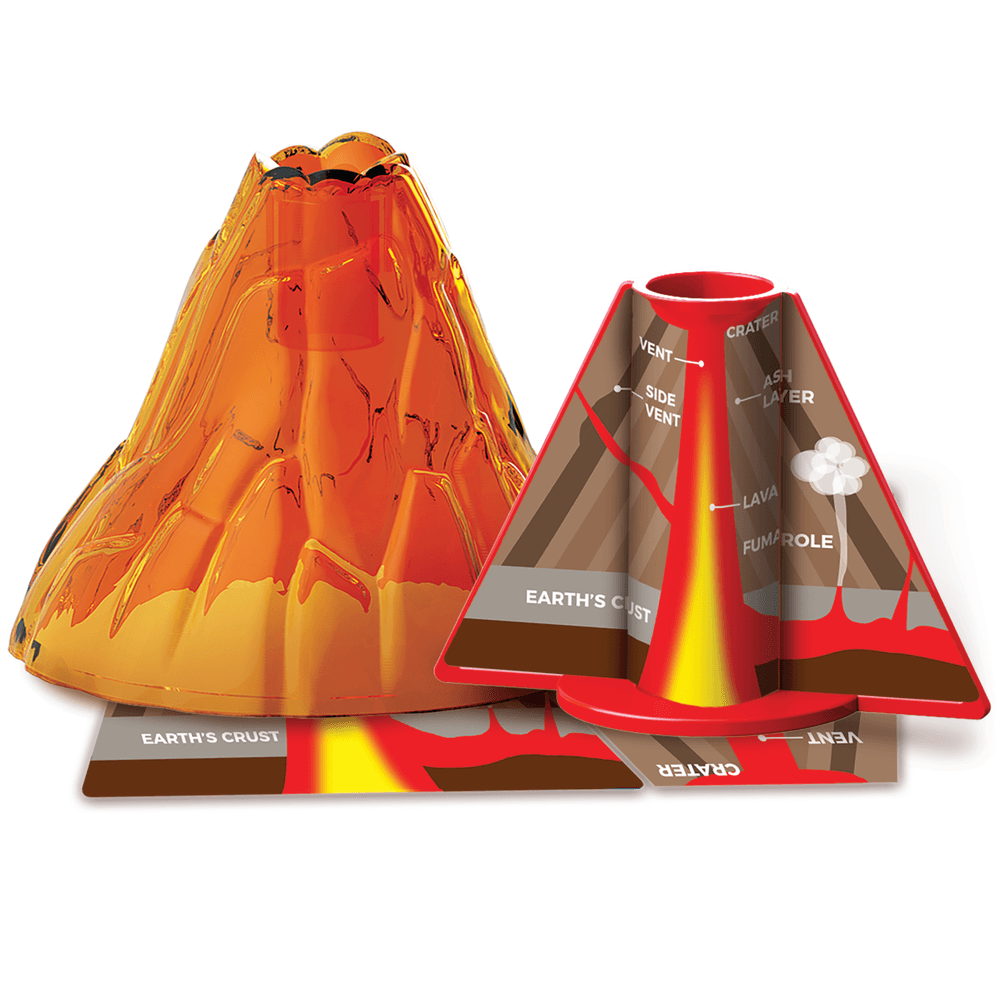 4M - KidzLabs Table-Top Volcano Eruption Science Kit - Multicolor