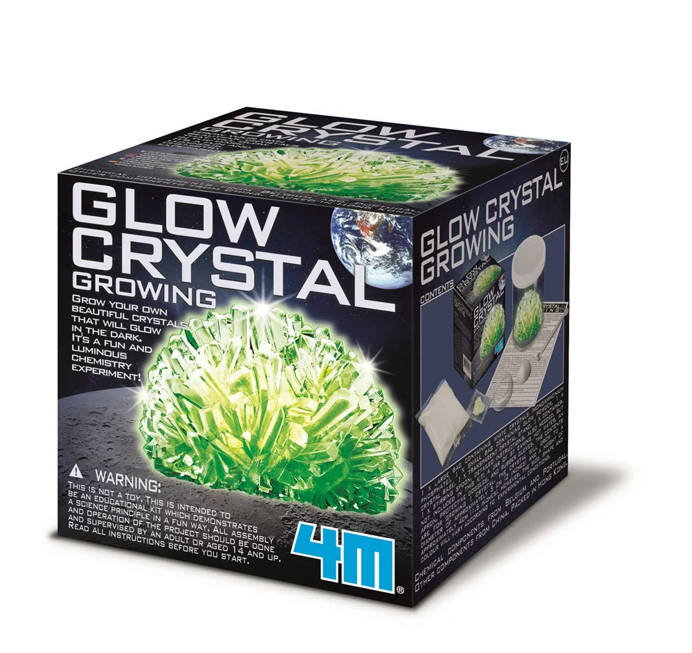 4M - Glow Crystal Growing STEM Kit - Multicolor