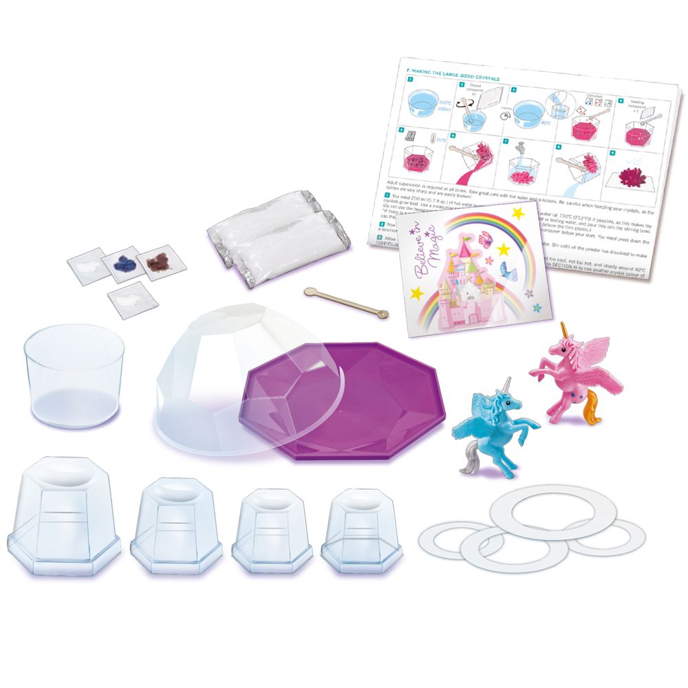 4M - Crystal Growing Terrarium STEM Kit - Magical Unicorn