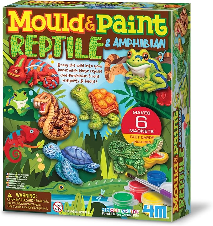 4M - Mould & Paint Craft Kit - Reptile & Amphibian