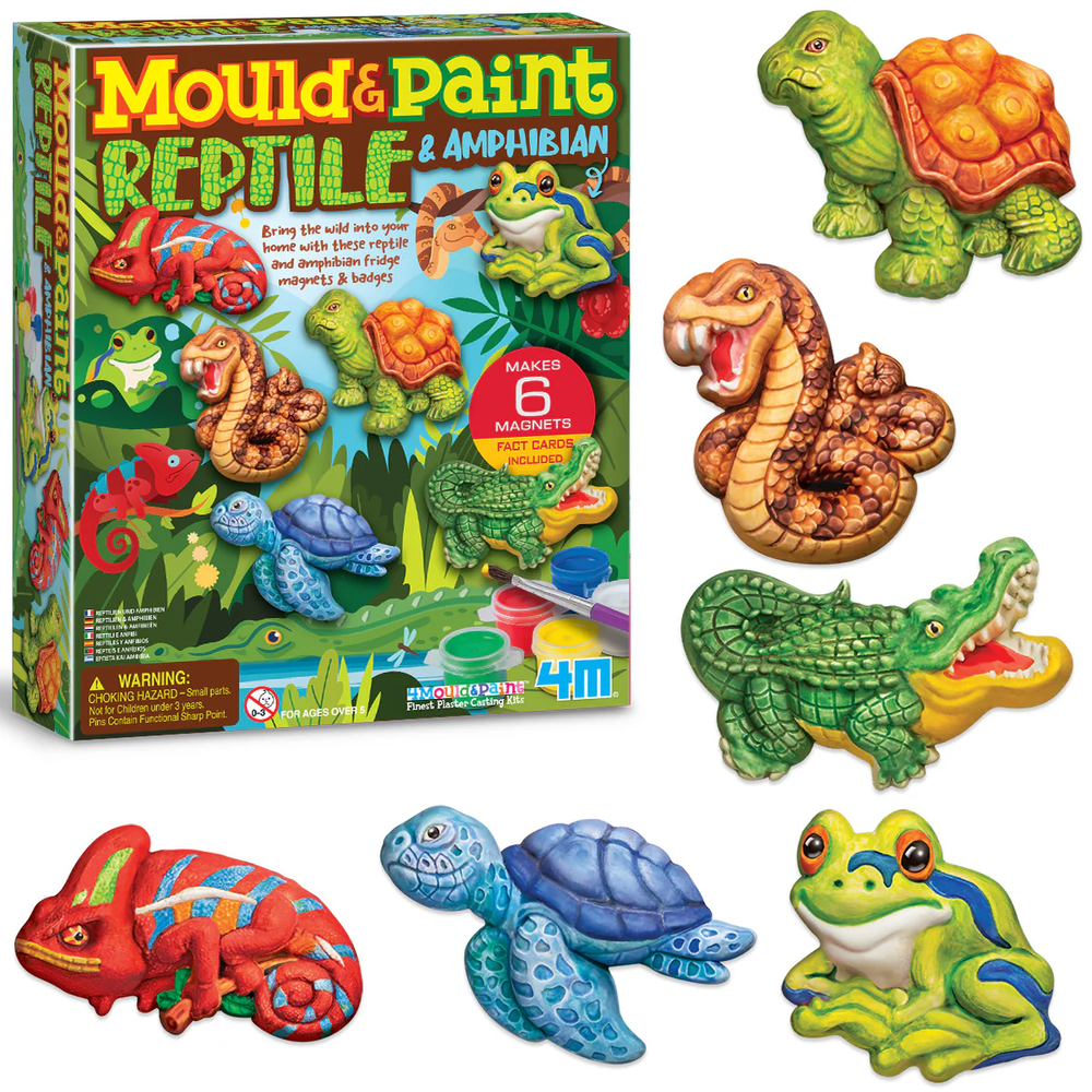 4M - Mould & Paint Craft Kit - Reptile & Amphibian