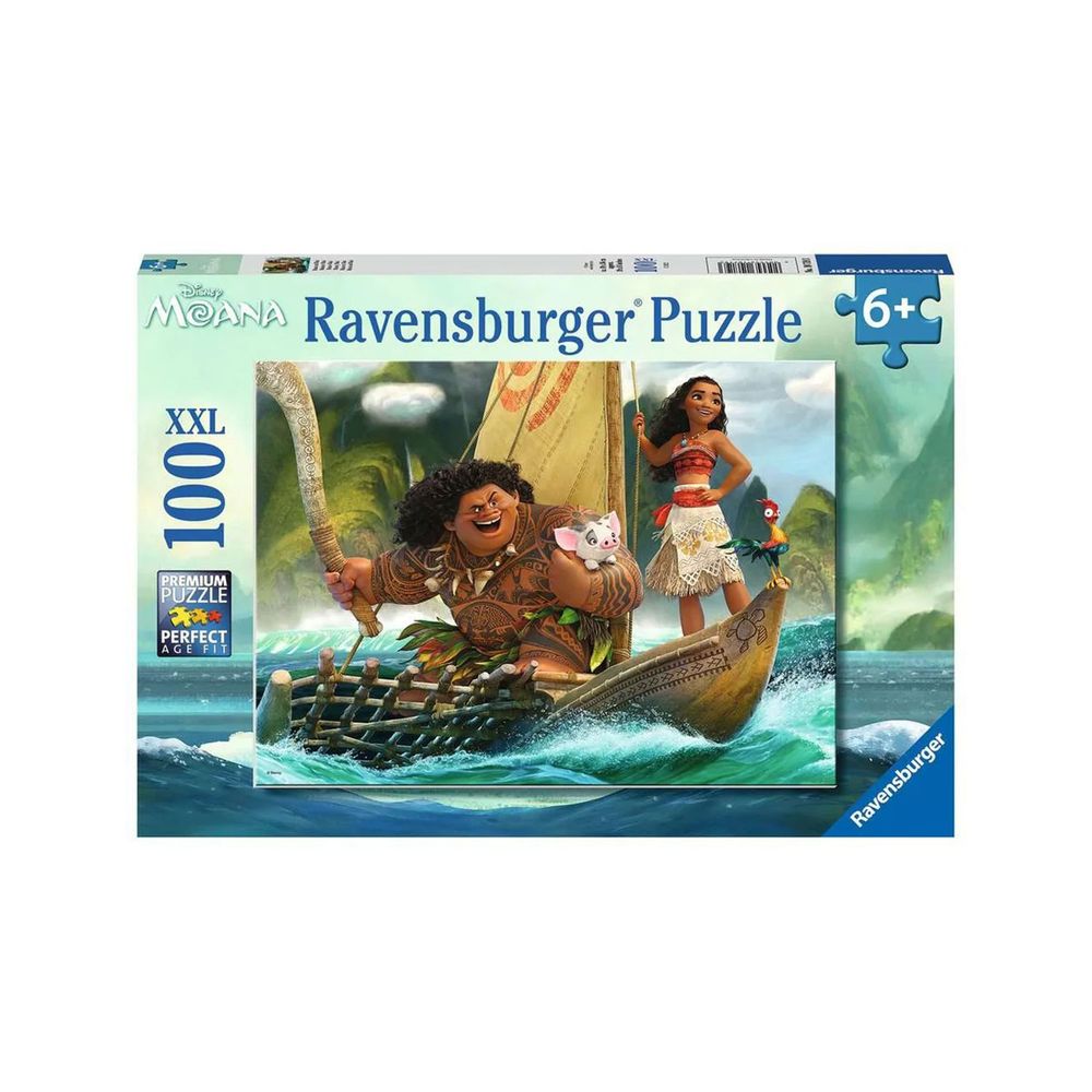Ravensburger XXL Jigsaw Puzzle - Disney Moana One Ocean One Heart - 100 Pcs