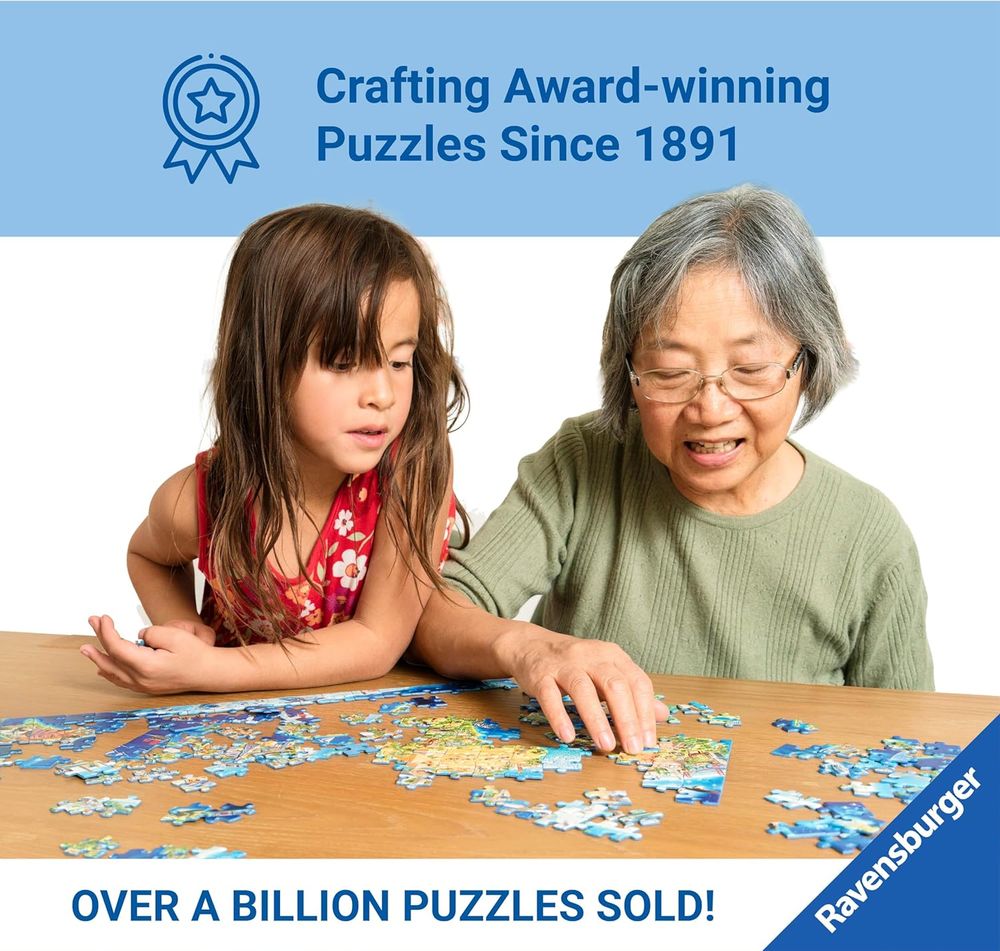 Ravensburger XXL Jigsaw Puzzle - Disney Moana One Ocean One Heart - 100 Pcs