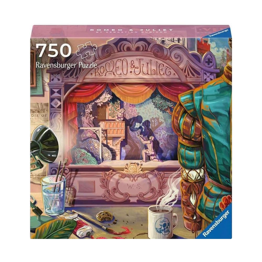 Ravensburger Art & Soul Romeo & Juliet Jigsaw Puzzle - Elegant Theatre Romance - 750 Pcs