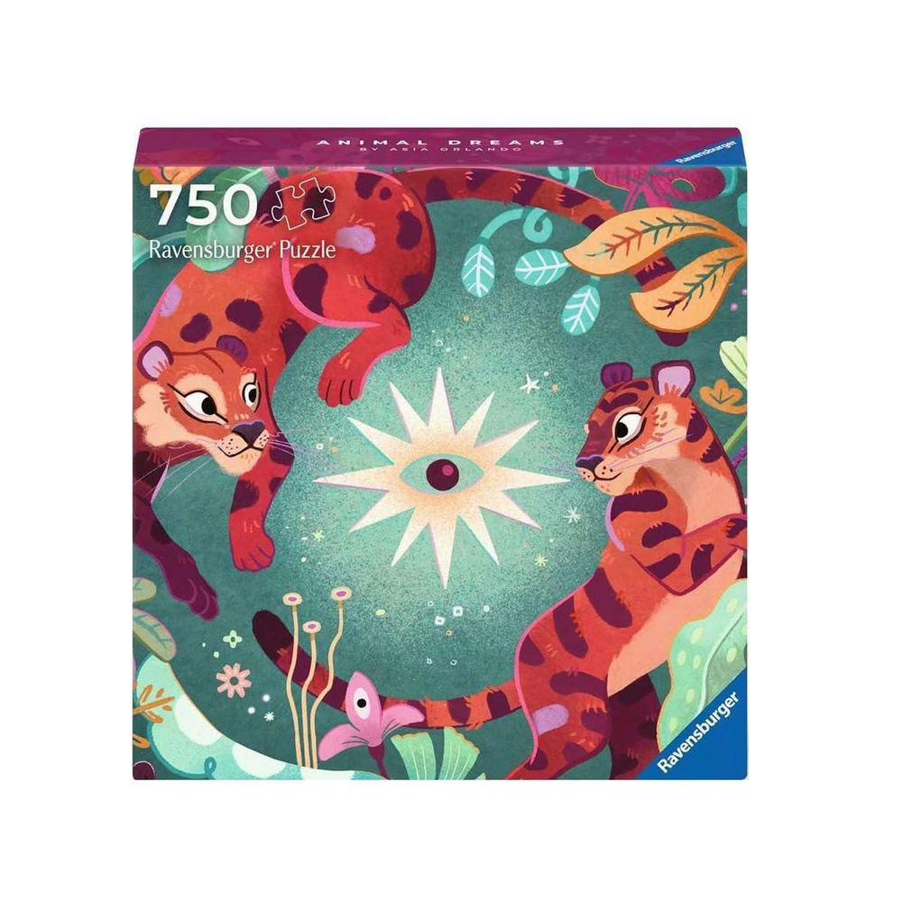 Ravensburger Art & Soul Animal Dreams Jigsaw Puzzle - Whimsical Wildlife & Nature Scene - 750 Pcs