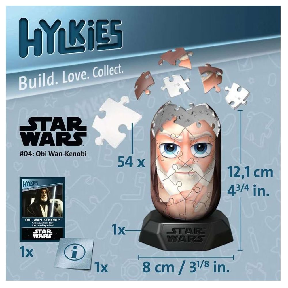 Ravensburger Hylkies Star Wars Obi?Wan Kenobi 3D Puzzle - 54 Pcs