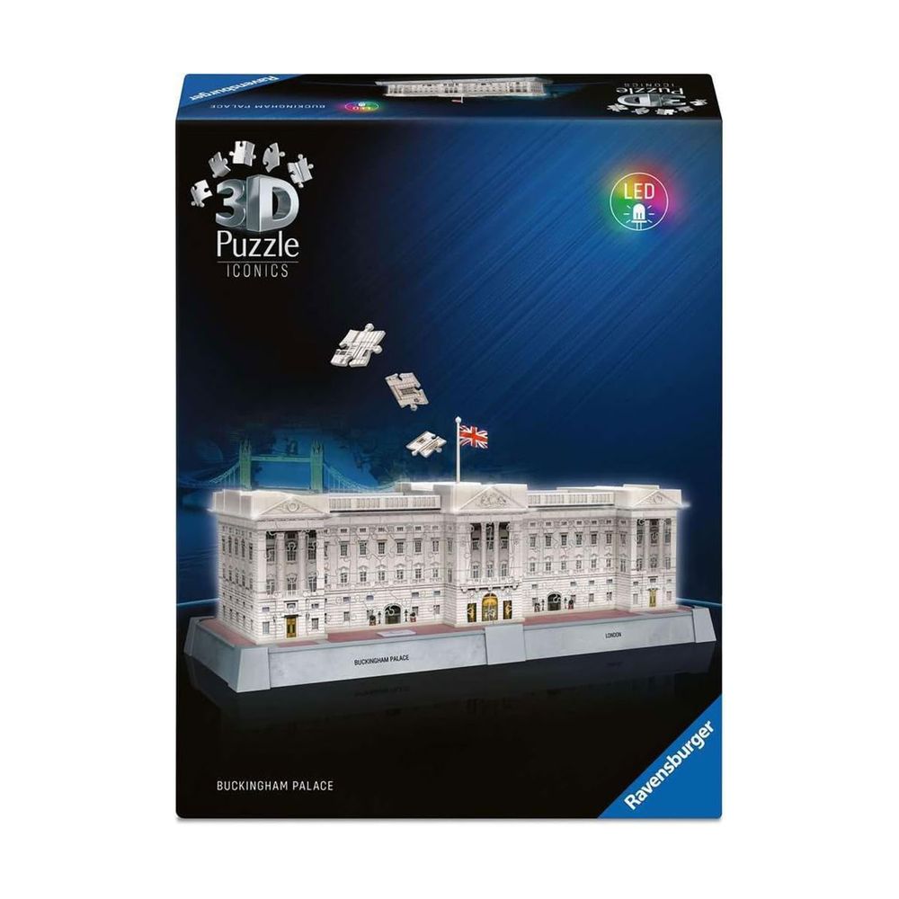 Ravensburger Iconics Buckingham Palace Light 3D Puzzle - 260 Pcs