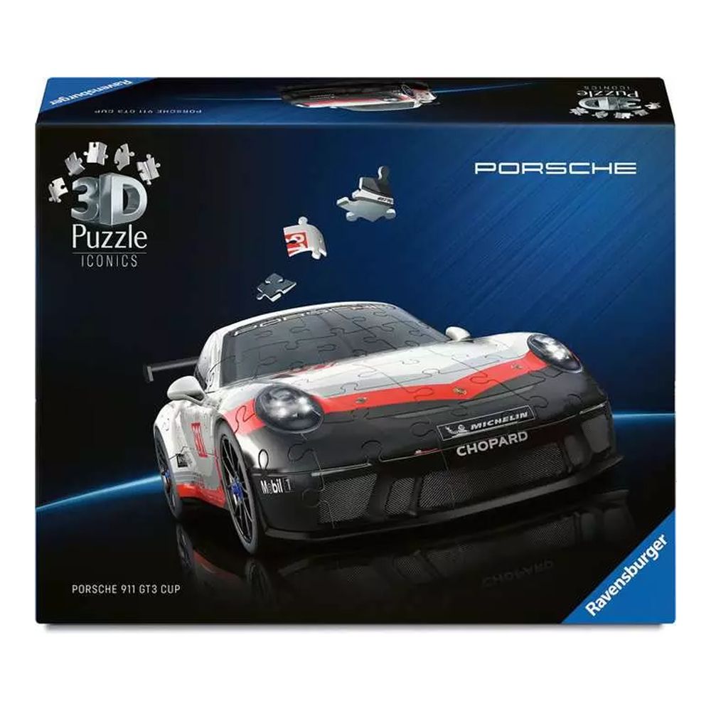 Ravensburger Iconics Porsche 911 GT3 3D Puzzle - 154 Pcs