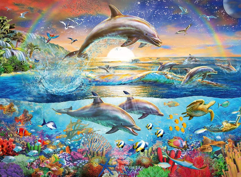 Ravensburger XXL Jigsaw Puzzle - Dolphin Paradise - 300 Pcs