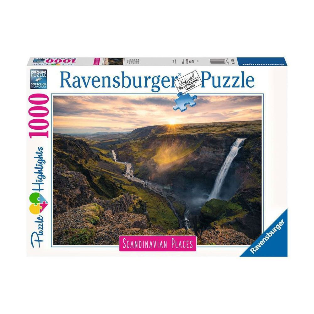 Ravensburger Haifoss Waterfall Iceland Jigsaw Puzzle - 1000 Pcs