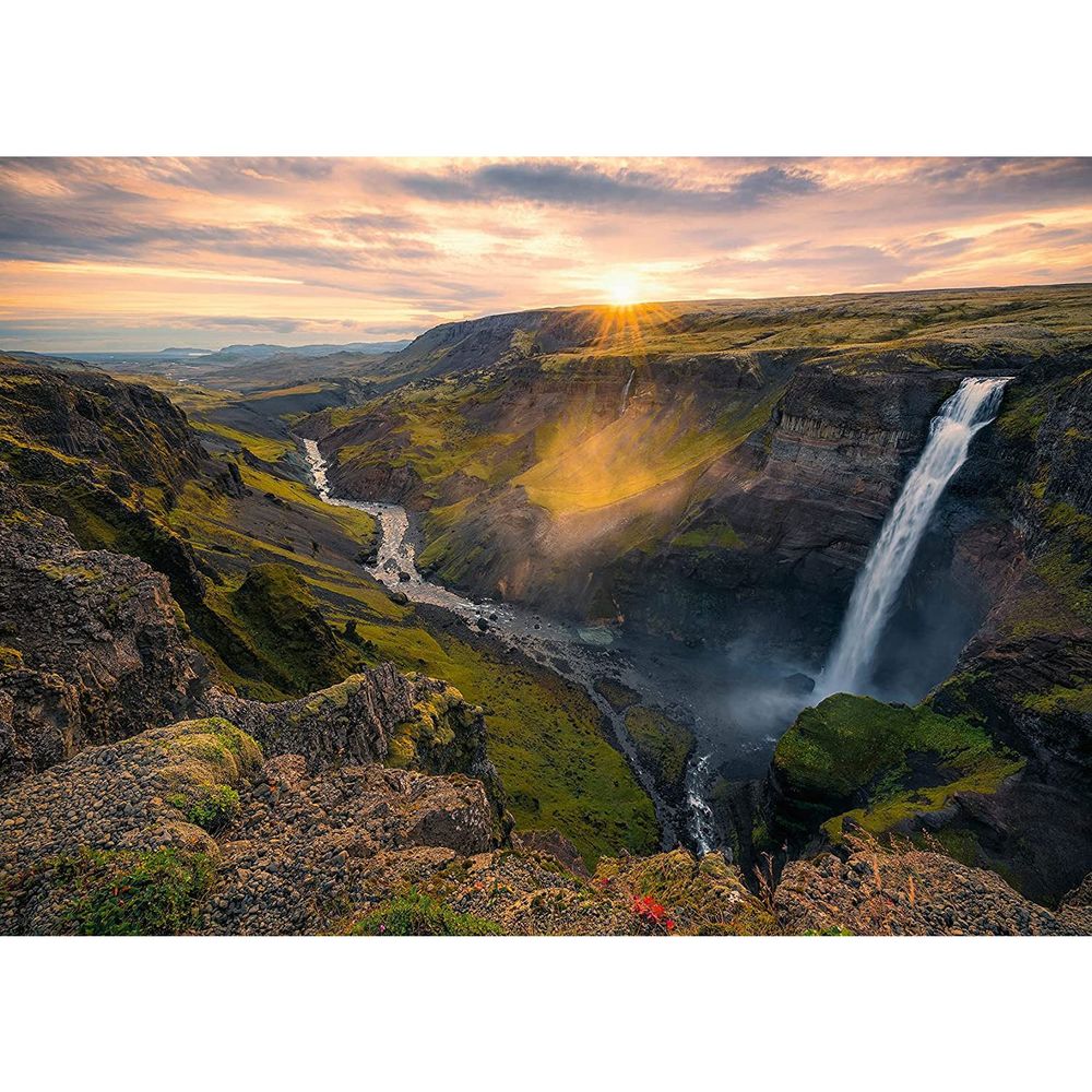 Ravensburger Haifoss Waterfall Iceland Jigsaw Puzzle - 1000 Pcs