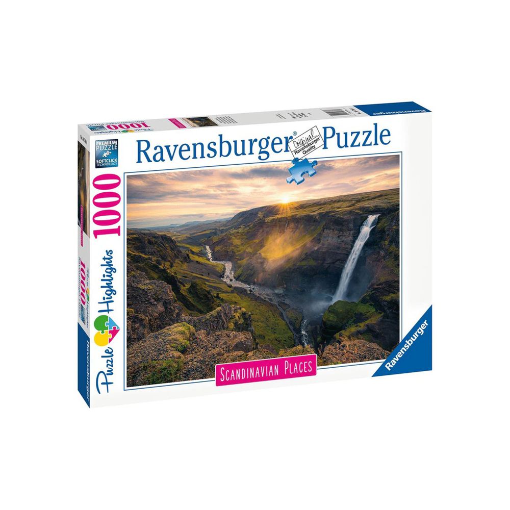 Ravensburger Haifoss Waterfall Iceland Jigsaw Puzzle - 1000 Pcs
