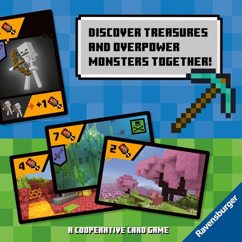 Ravensburger Minecraft Explorers Cooperative Card Game - Multicolor