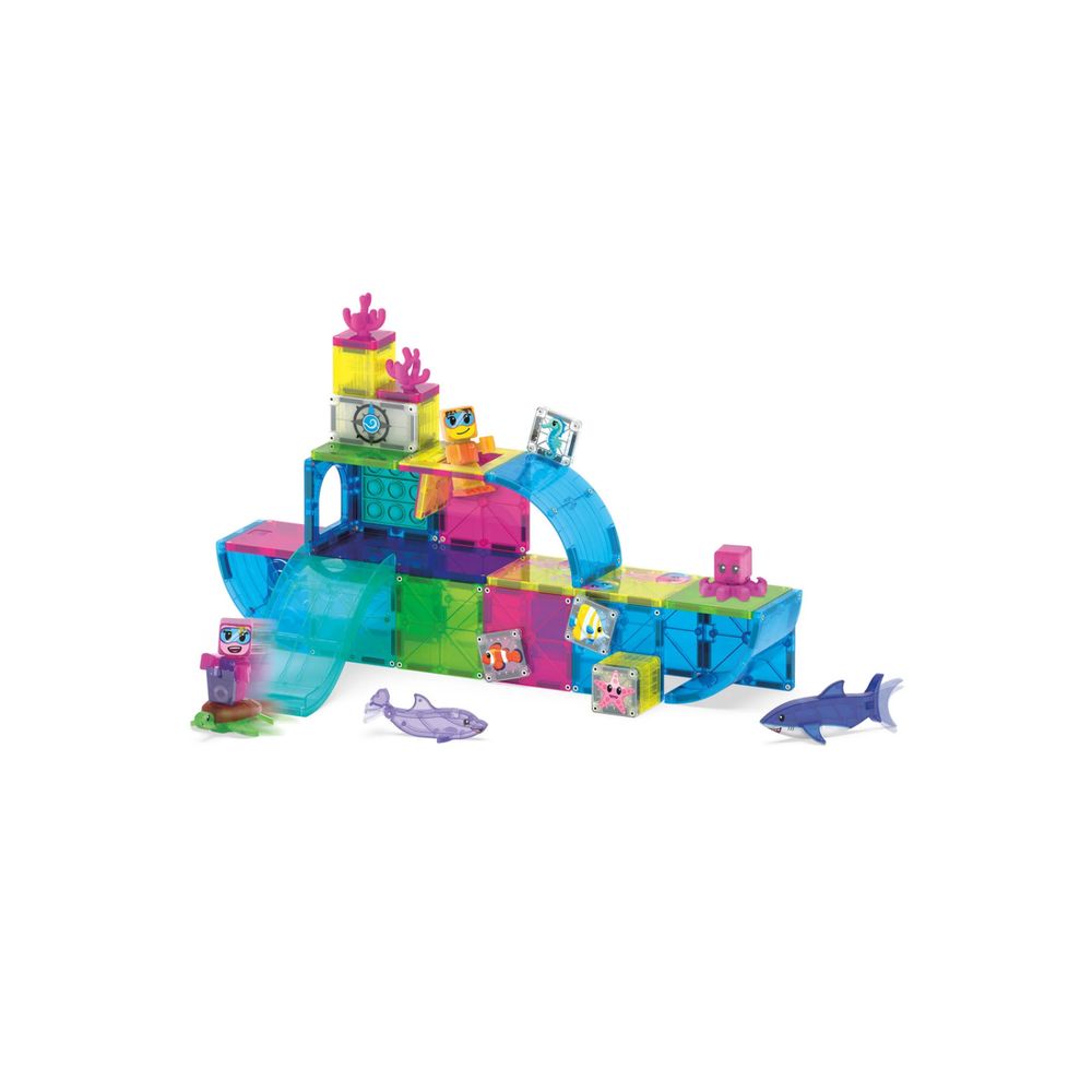 Magna-Tiles - Undersea Adventure Magnetic Building Set - 58 Pc Set