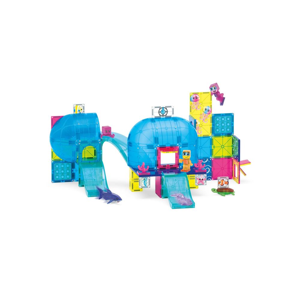 Magna-Tiles - Undersea Adventure Magnetic Building Set - 58 Pc Set