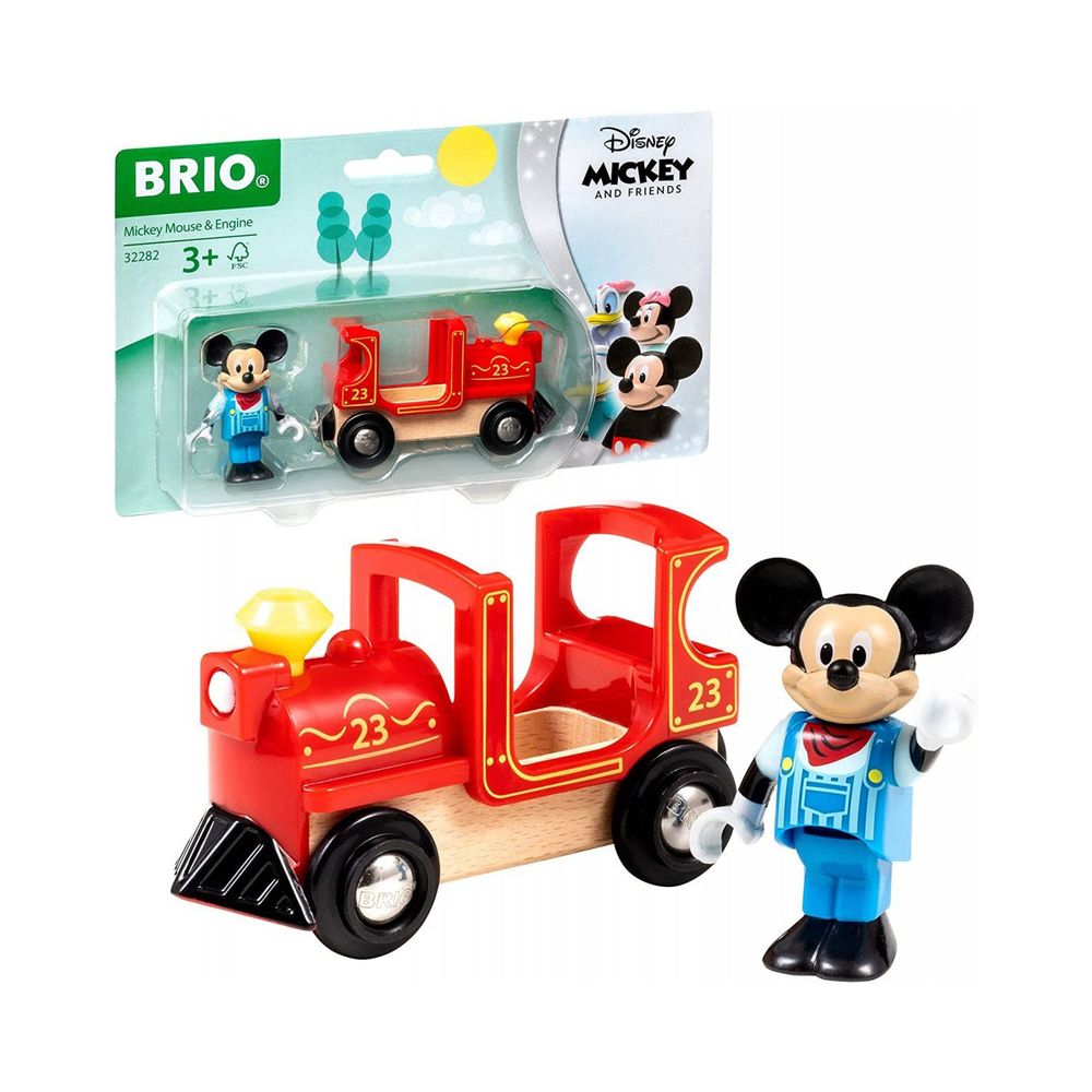Brio - Disney Mickey & Friends Playset - Mickey & Engine - 2 Pcs