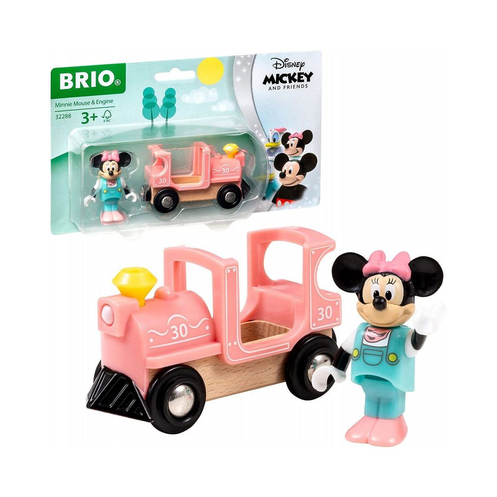 Brio - Disney Mickey & Friends Playset - Minnie & Engine - 2 Pcs