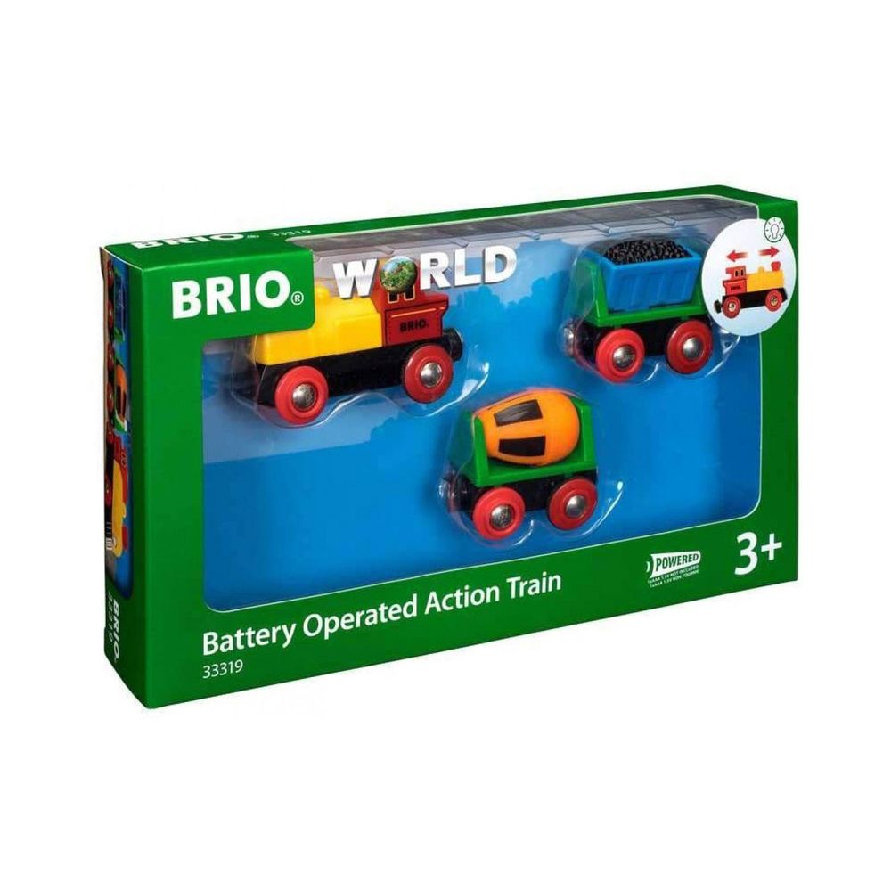 Brio - World Battery Operated Action Train Set - Multicolor - 3 Pcs