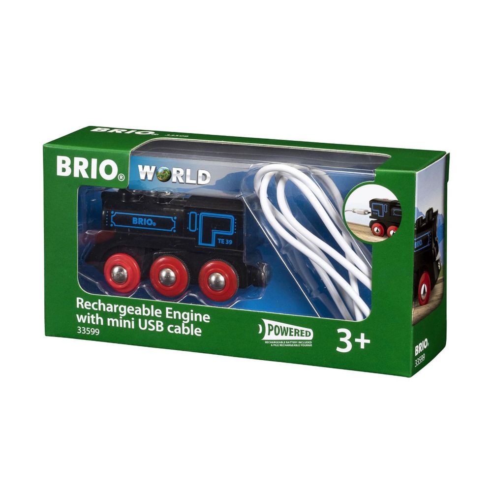 Brio - World Rechargeable Engine With Mini USB Cable - Multicolor - 2 Pcs