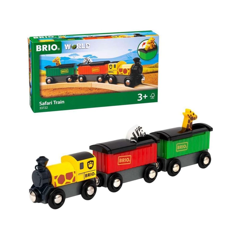 Brio - World Safari Train Playset - Multicolor - 3 Pcs