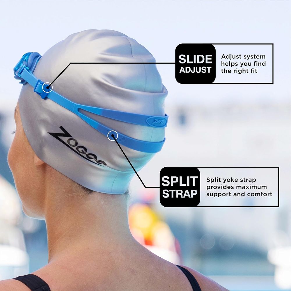 Zoggs - Endura Max UV Swim Goggles - White/Pink