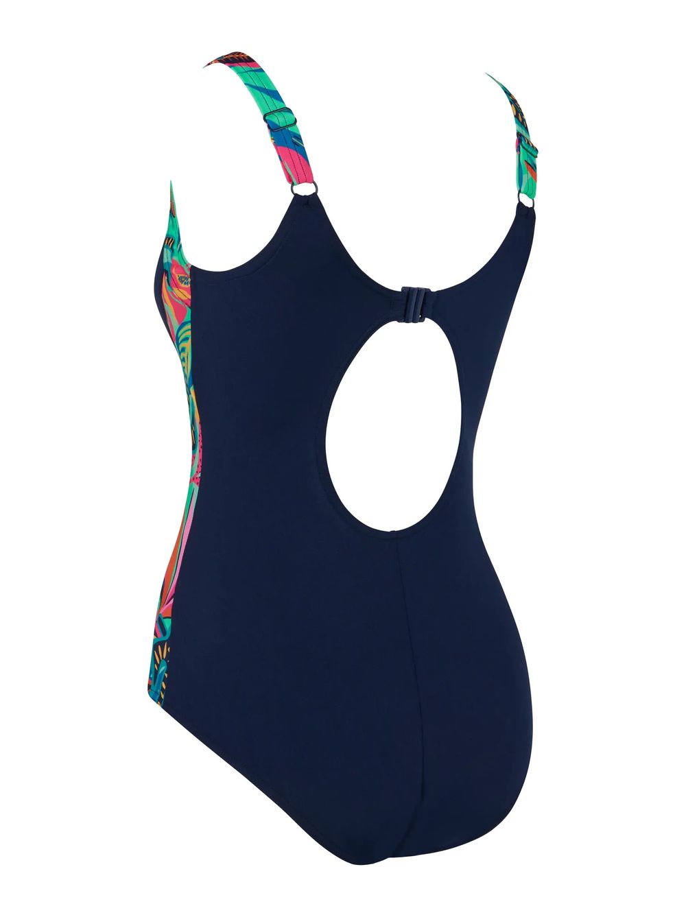 Zoggs Women's Kuringai Ankor Clipback Swimsuit - Black/Blue