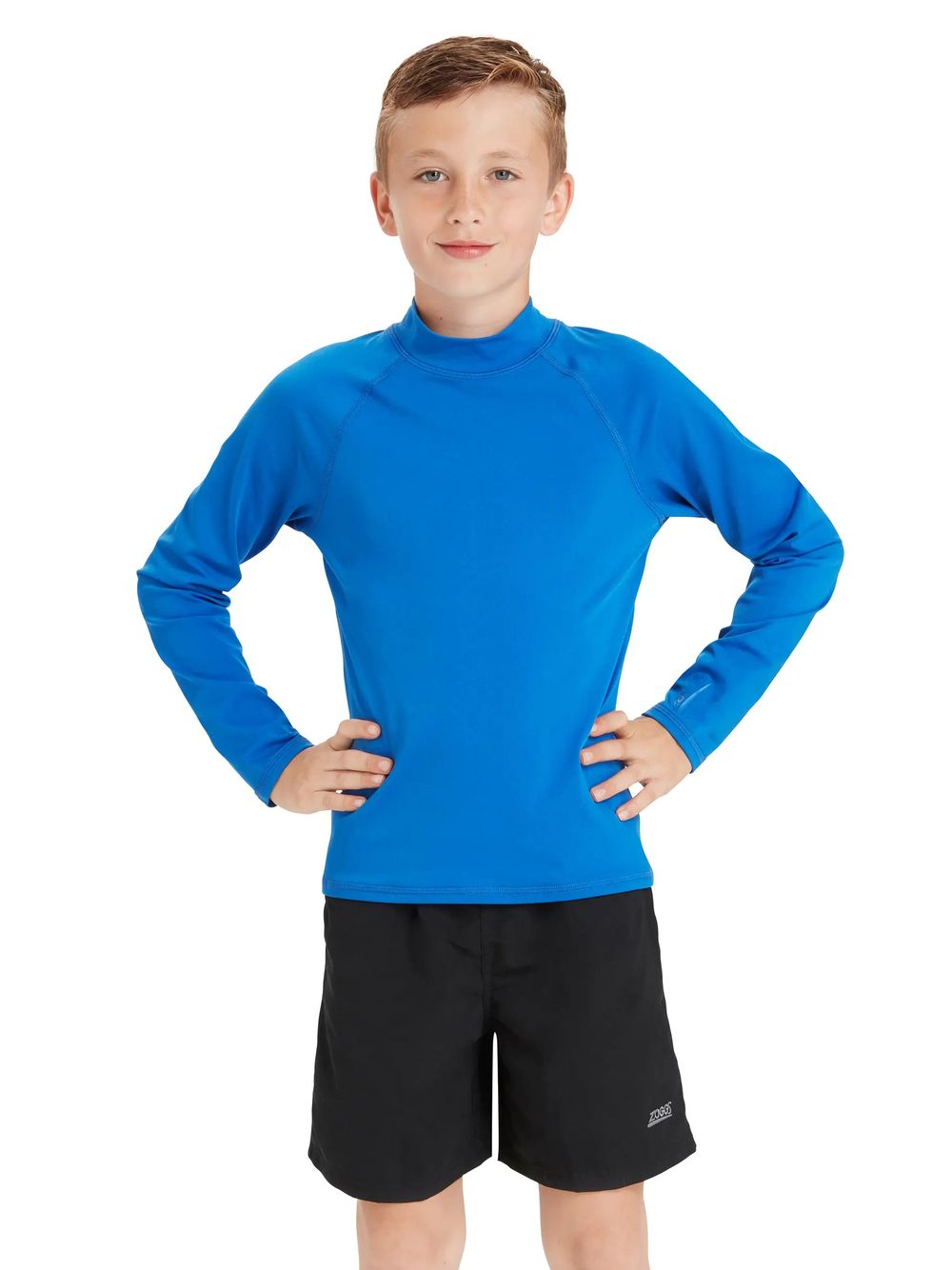 Zoggs Boy's Bells Long Sleeve Sun Top - Blue
