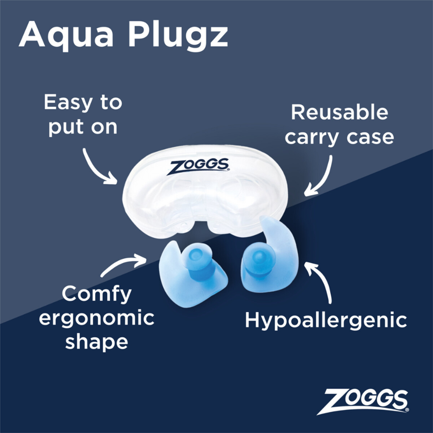 Zoggs - Aqua Plugz - Blue
