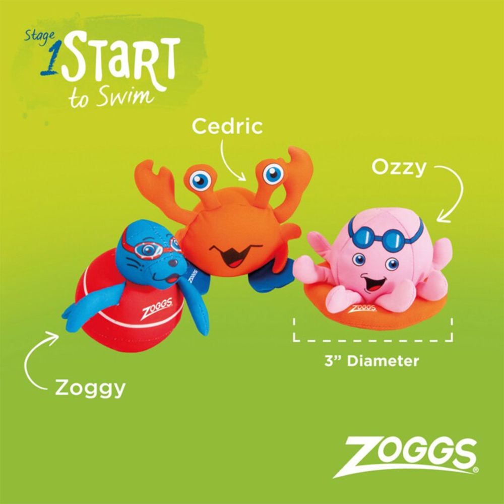 Zoggs Zoggy Soakers Bath And Pool Toys - 3 Pc Set