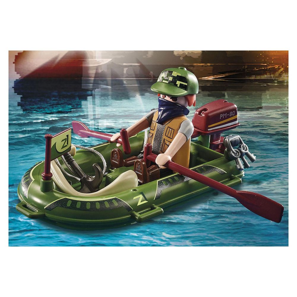 Playmobil - Police Seaplane Playset - 33 Pcs