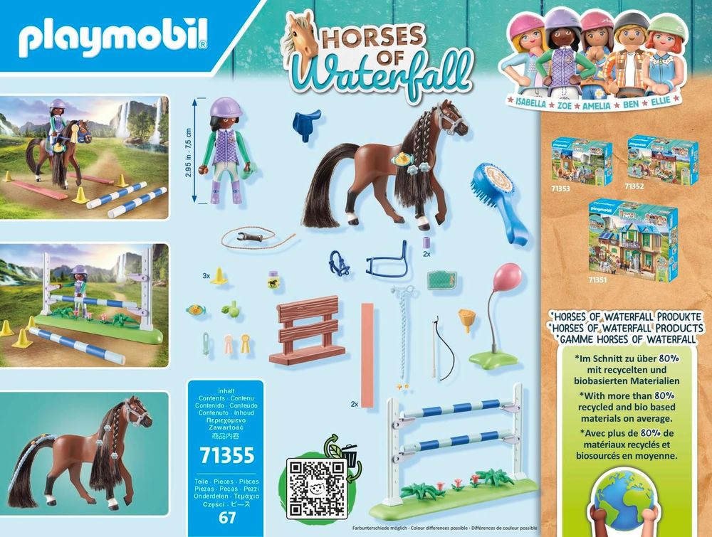 Playmobil - Horses of waterfall Playset - 67 Pcs