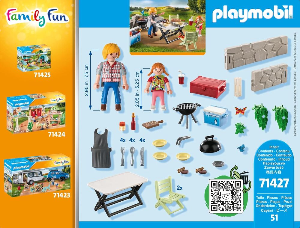 Playmobil - Family Fun PLayset - Barbeque - 51 Pcs