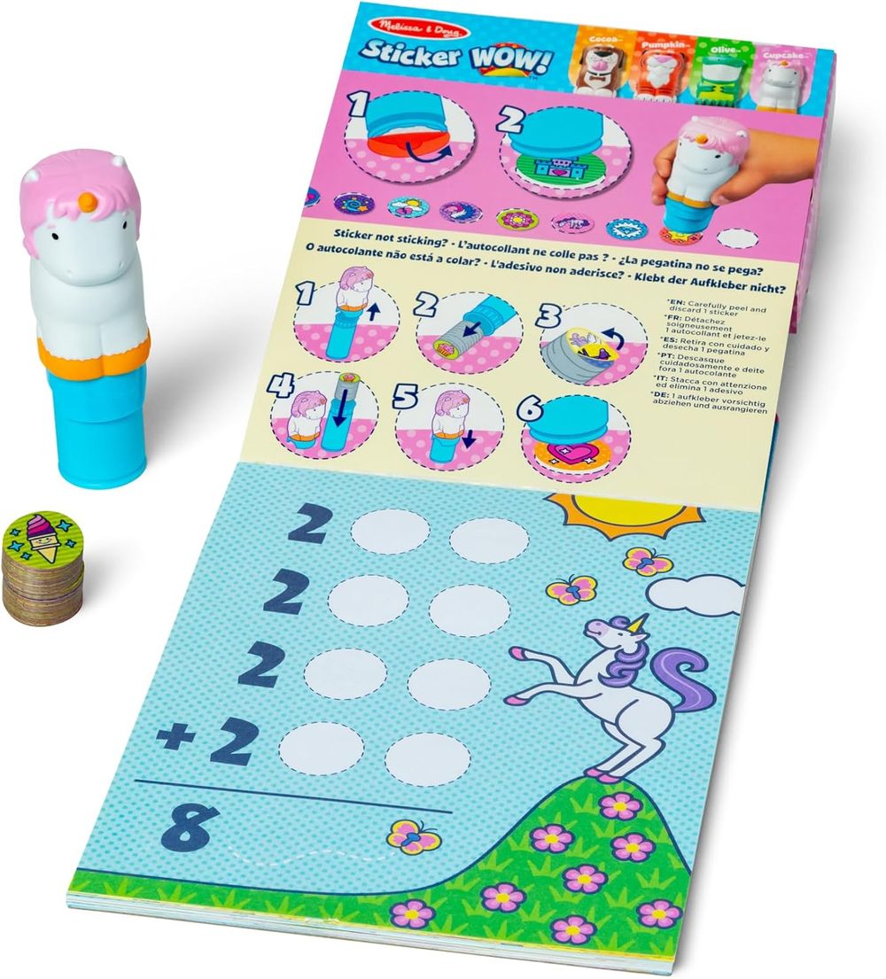 Melissa & Doug Sticker Wow! Stamper & Activity Pad Set - Tiger