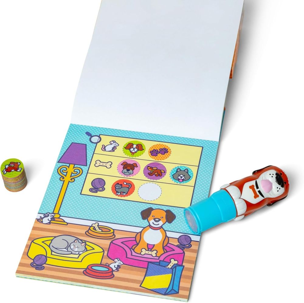 Melissa & Doug Sticker Wow! Stamper, Activity Pad & Refill Sticker Set - Dog