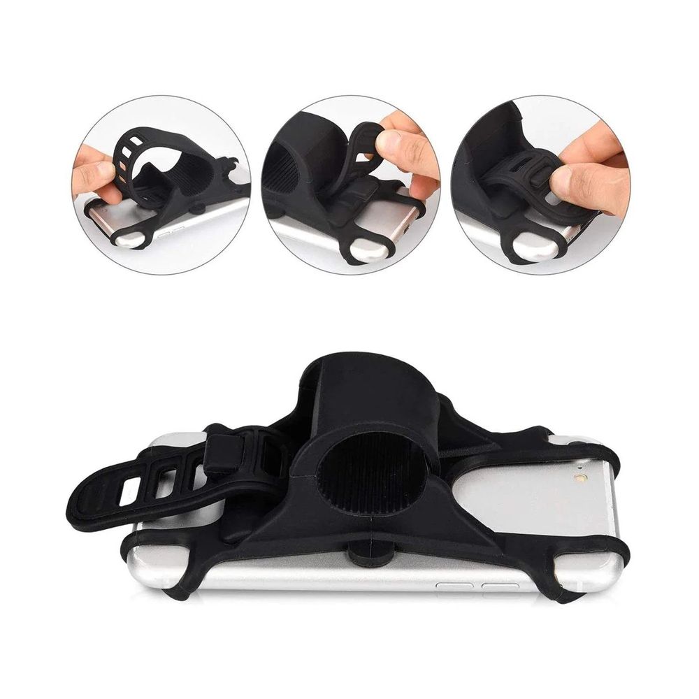 Spartan - Bicycle Universal Clip-On Cell Phone Mount - Black