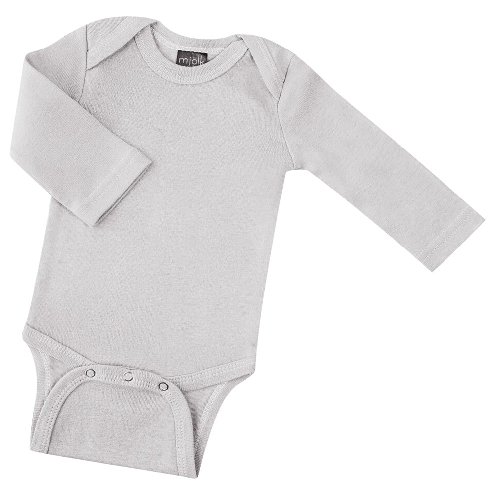 Mjolk Long Sleeves Bodysuit White - Sand